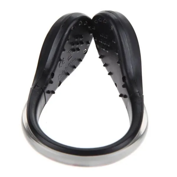 2pcs LED Luminous Green Light Shoe Clip Night Light Safety Warning Cycling Running Sport Light Black