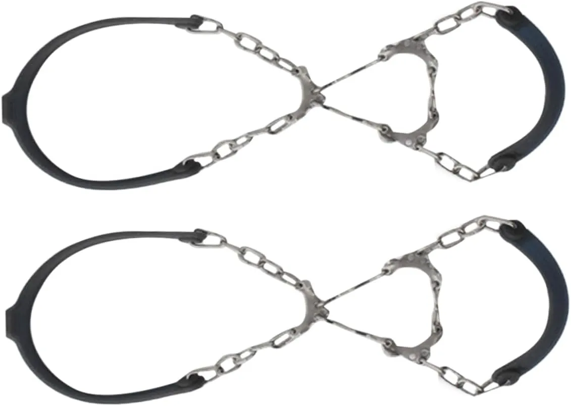 2Pcs Mountaineering Shoe Spikes Ice Cleats for Outdoor Hiking Lightweight and Portable Traction Chains for ICY Roads and Slopes Essential Winter Accessory for Safety