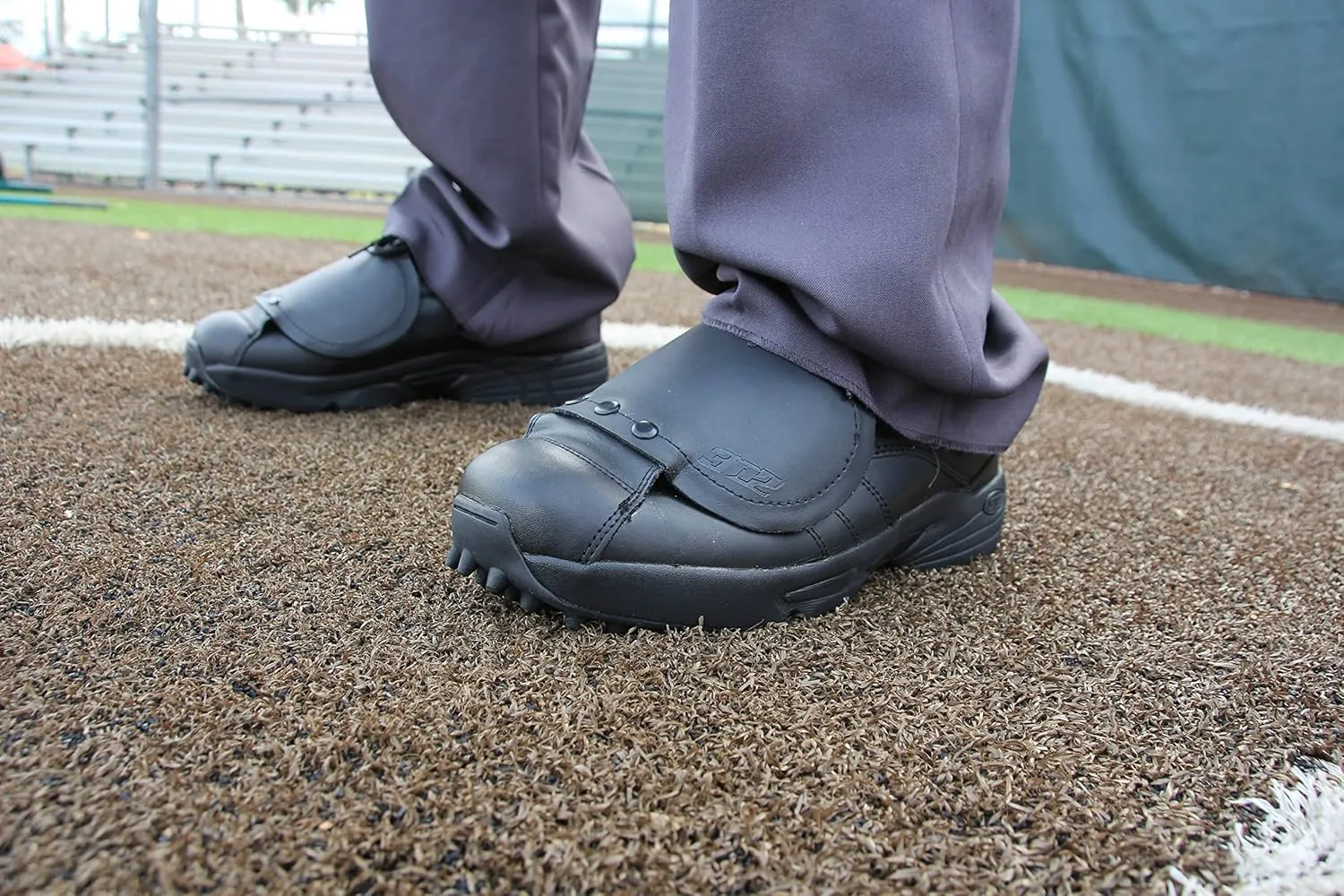3N2 Men's Baseball Umpire Officiating Shoe Reaction Pro Plate Sturdy Design & Comfort Optimum Protection 100% Genuine Leather No Extra Weight, D & EE Widths for Softball & Baseball Umpires Black