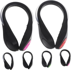 6Pcs LED Shoe Clip Lights for Night Running Safety Gear with Lighting Modes Secure Attachment Skid Grips for Runners Cyclists and Outdoor Activities