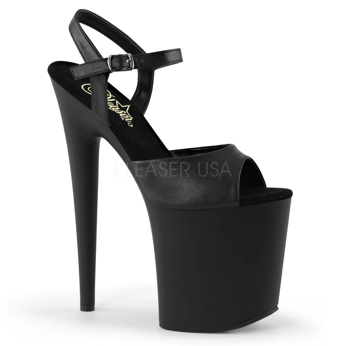 8 Inch Heel FLAMINGO-809 Black