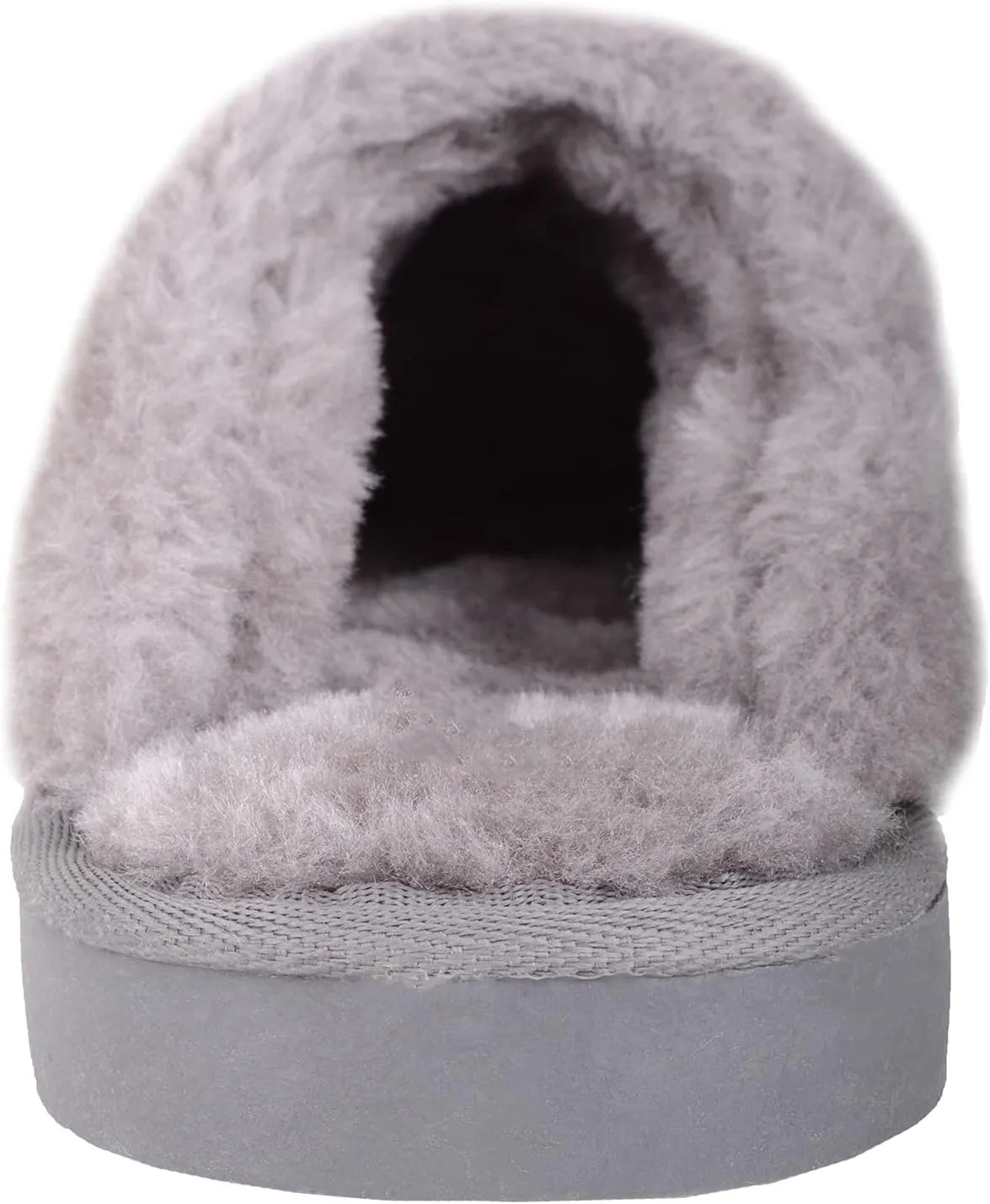 ABSOLUTE FOOTWEAR Womens Slip On Open Back Traditional Tartan Checked Faux Fur Winter Mule Slippers