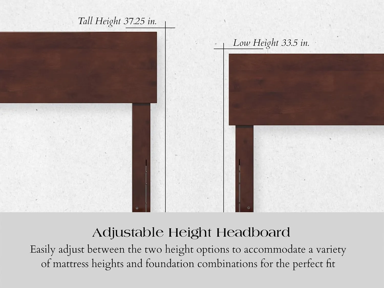 AFI, Wesley King Platform Bed with Panel Footboard and Storage Drawers, Walnut