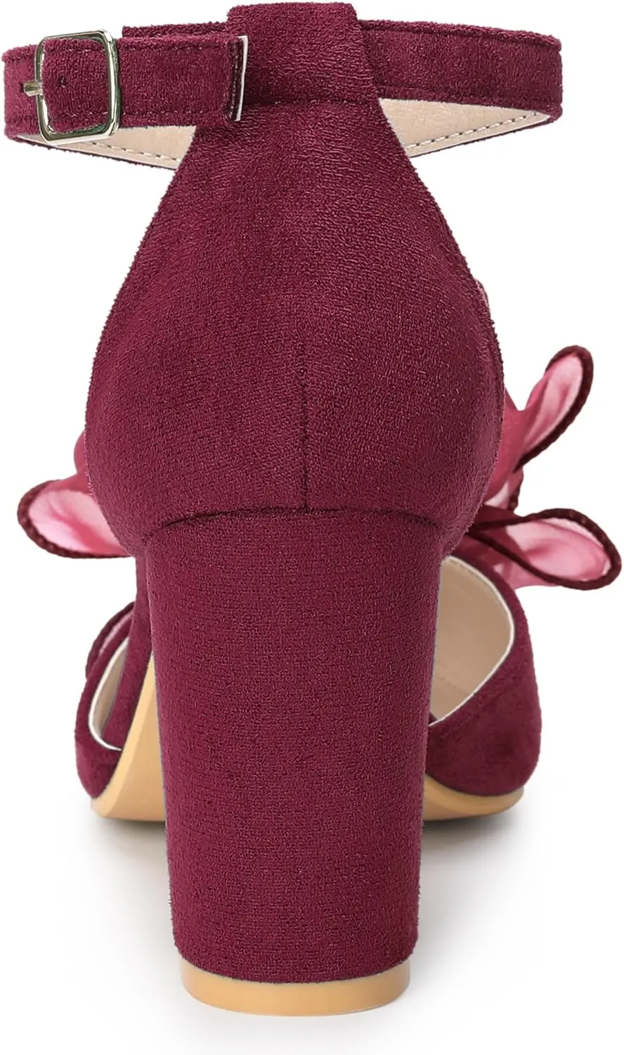 Allegra K Women's Bow Heels Closed Toe Chunky Heel Pumps Sandals