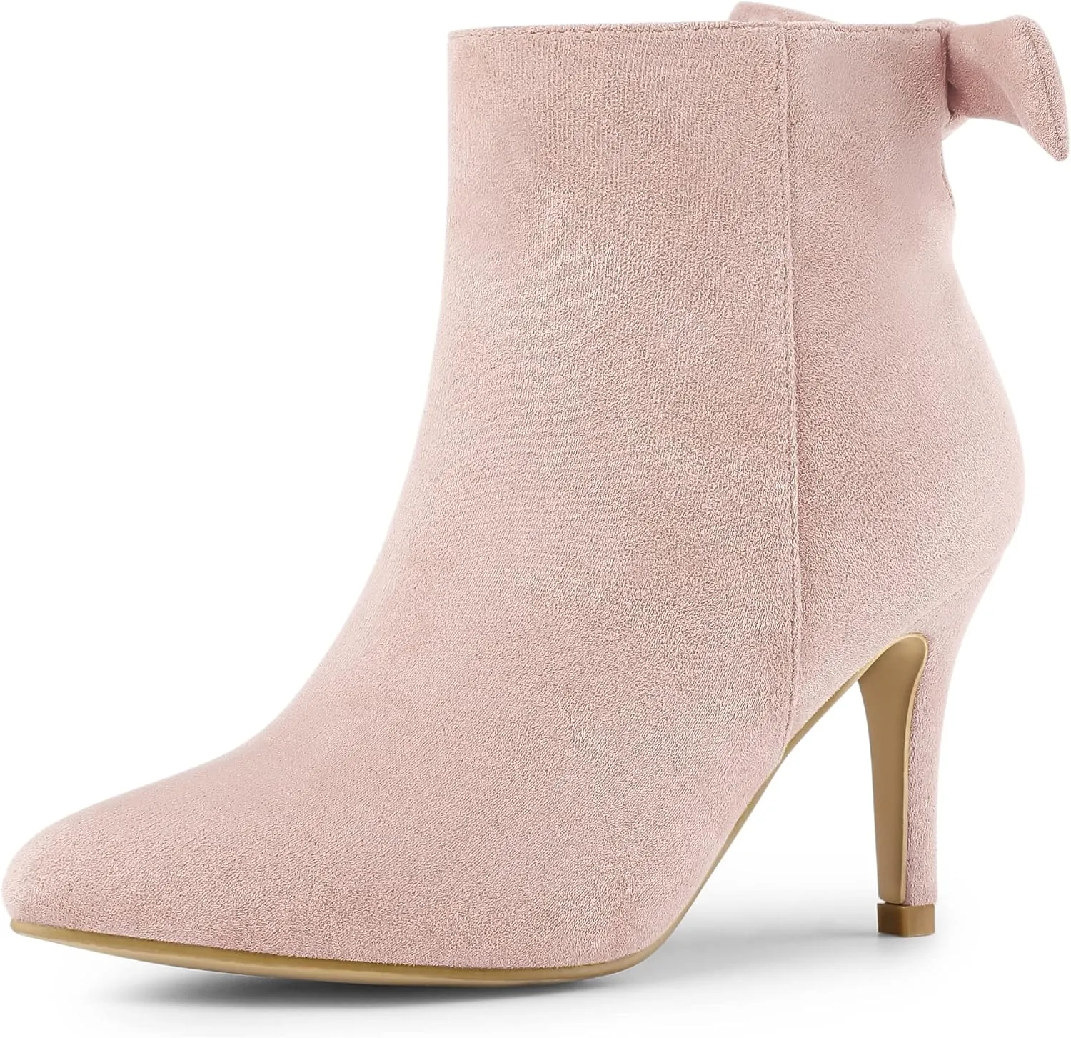 Allegra K Women's Pointed Toe Stiletto Heel Ankle Boots