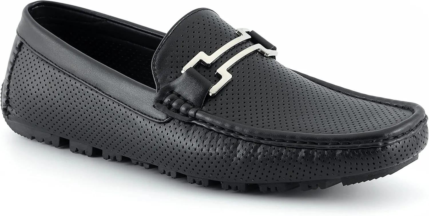 Amali Slip-On Loafer Matching Color Bit, Comfortable Driving Moccasins Shoes for Men