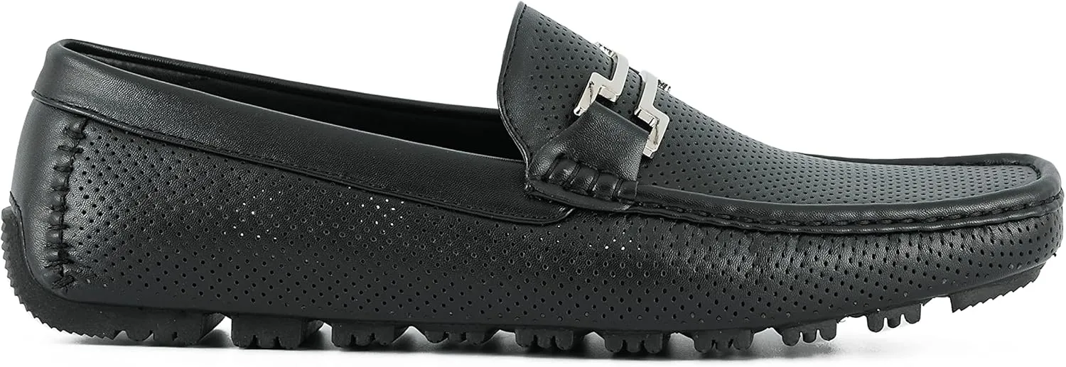 Amali Slip-On Loafer Matching Color Bit, Comfortable Driving Moccasins Shoes for Men