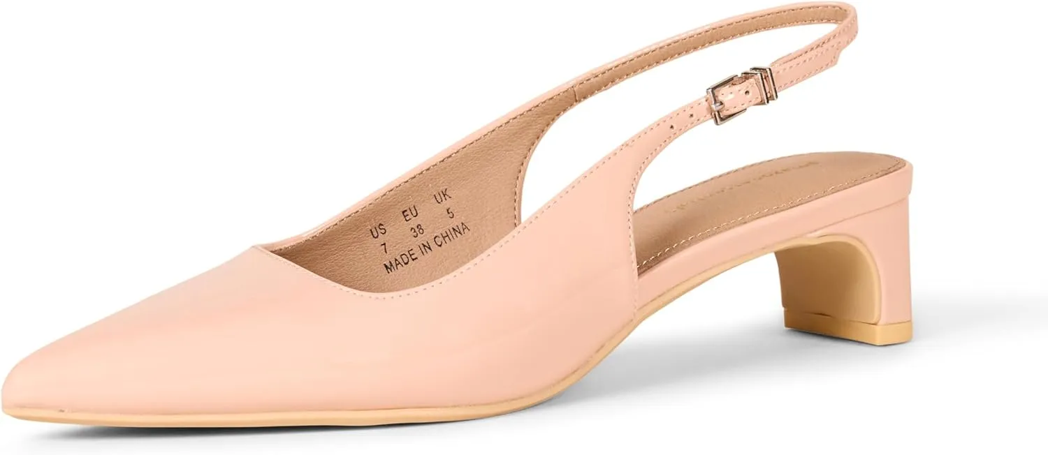 Amazon Essentials Women's Slingback Block Heel