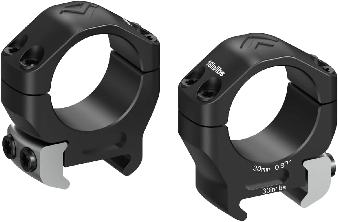 Arken Optics Halo Ti™ Titanium Rifle Scope Rings Precision CNC Machined from 7075 T6 Aluminum & Titanium for MIL-STD Picatinny Rails
