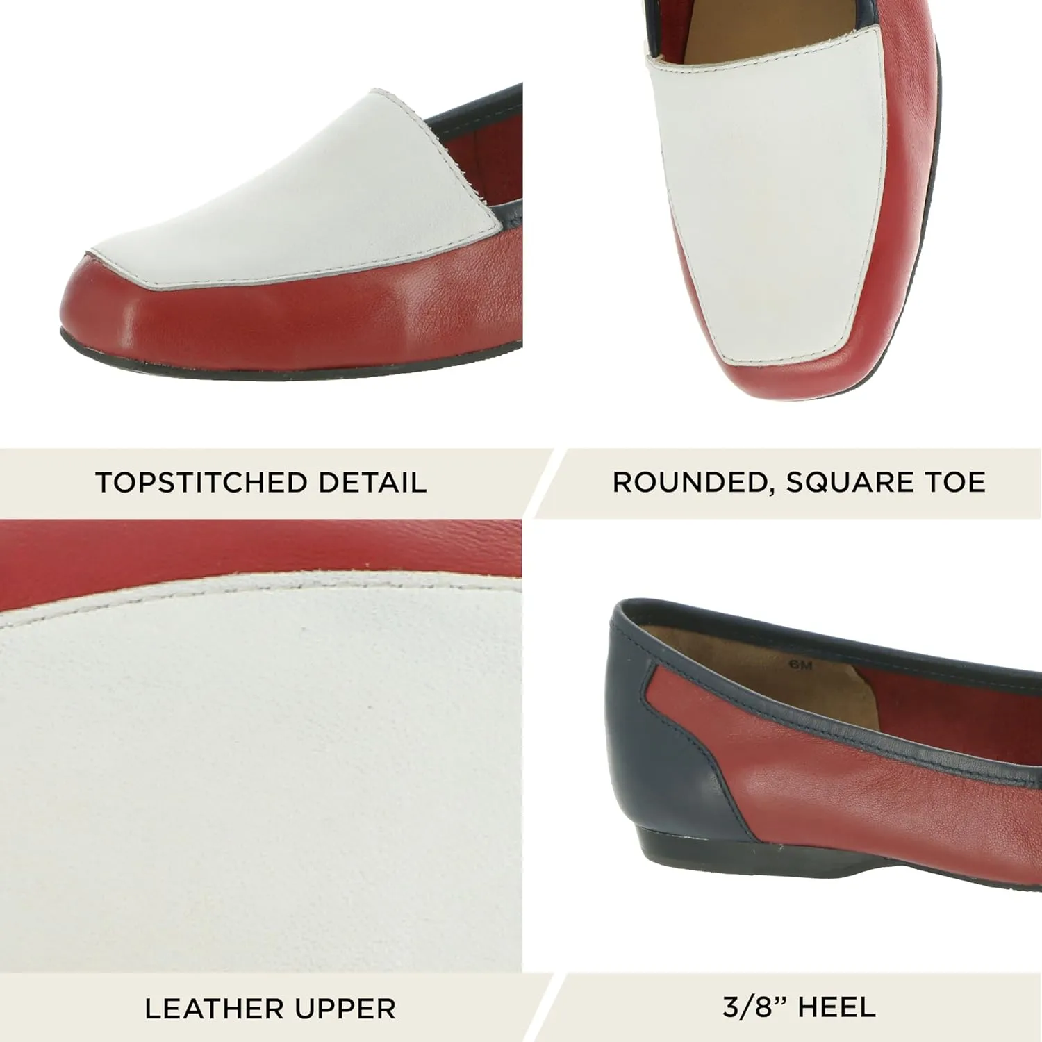 ARRAY Women’s Freedom Leather Slip-On Dress Flat