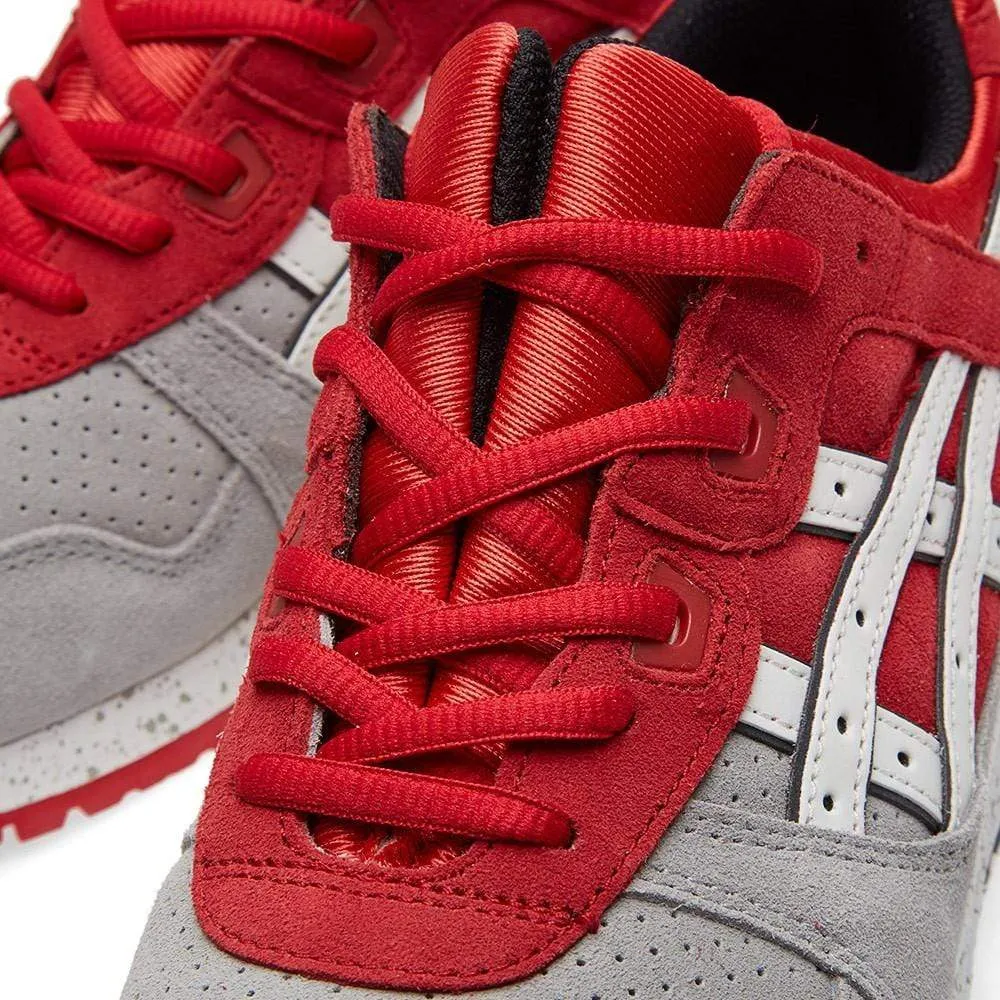 ASICS GEL LYTE III 'CRANE' Light Grey & Red