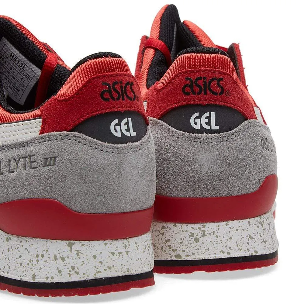 ASICS GEL LYTE III 'CRANE' Light Grey & Red