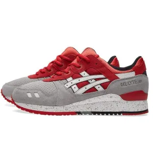 ASICS GEL LYTE III 'CRANE' Light Grey & Red