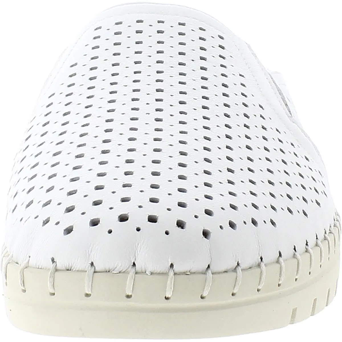 Bella Vita Women's Refresh Sneaker Slide Mule, White Leather, 11 Wide