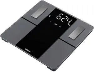 Beurer BF500 Smart Body Analysis Scale with Bluetooth & App, Accurate Digital Diagnostic Scale Measures Body Fat, Muscle Mass, Caloric Needs, 396 lbs, XL Display