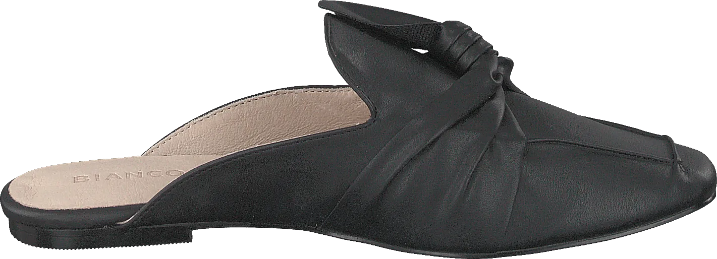 Birke Assymetric Bow Mule 100 - Black
