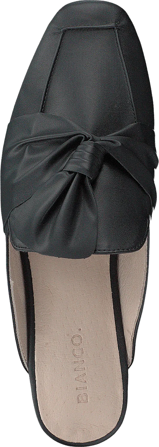 Birke Assymetric Bow Mule 100 - Black