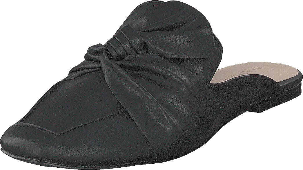 Birke Assymetric Bow Mule 100 - Black