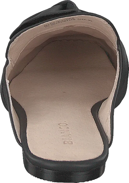 Birke Assymetric Bow Mule 100 - Black