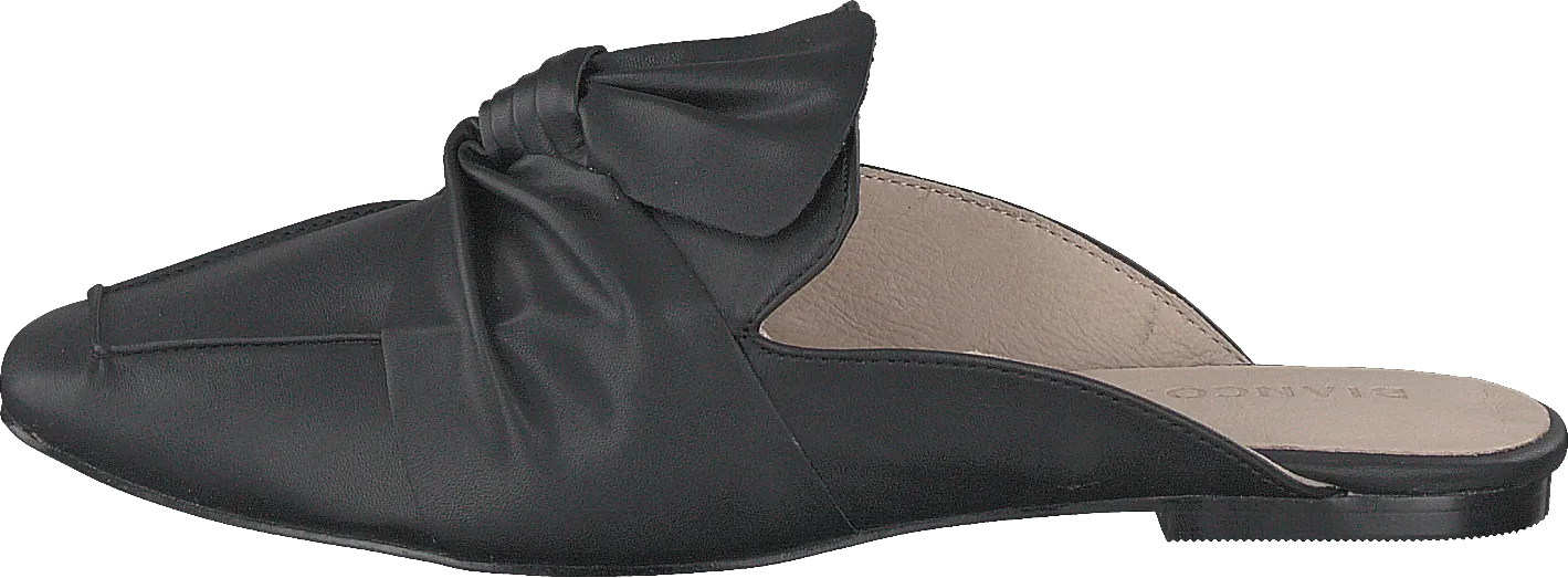 Birke Assymetric Bow Mule 100 - Black