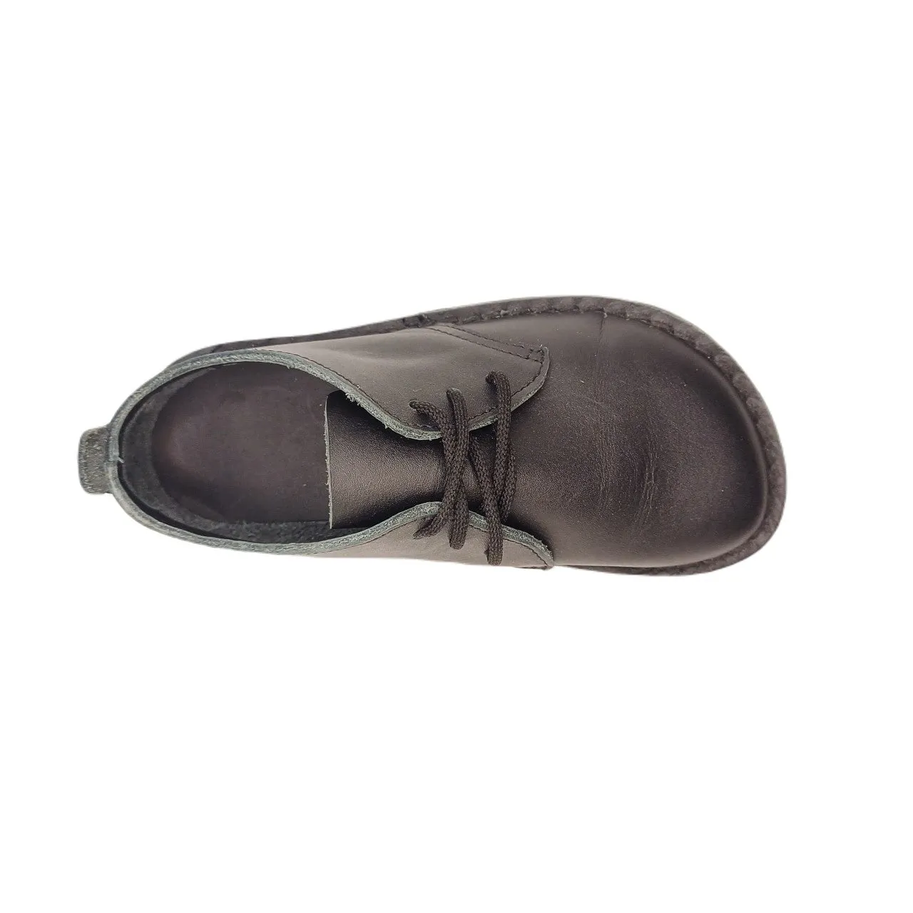 Black School Shoe - Lace up