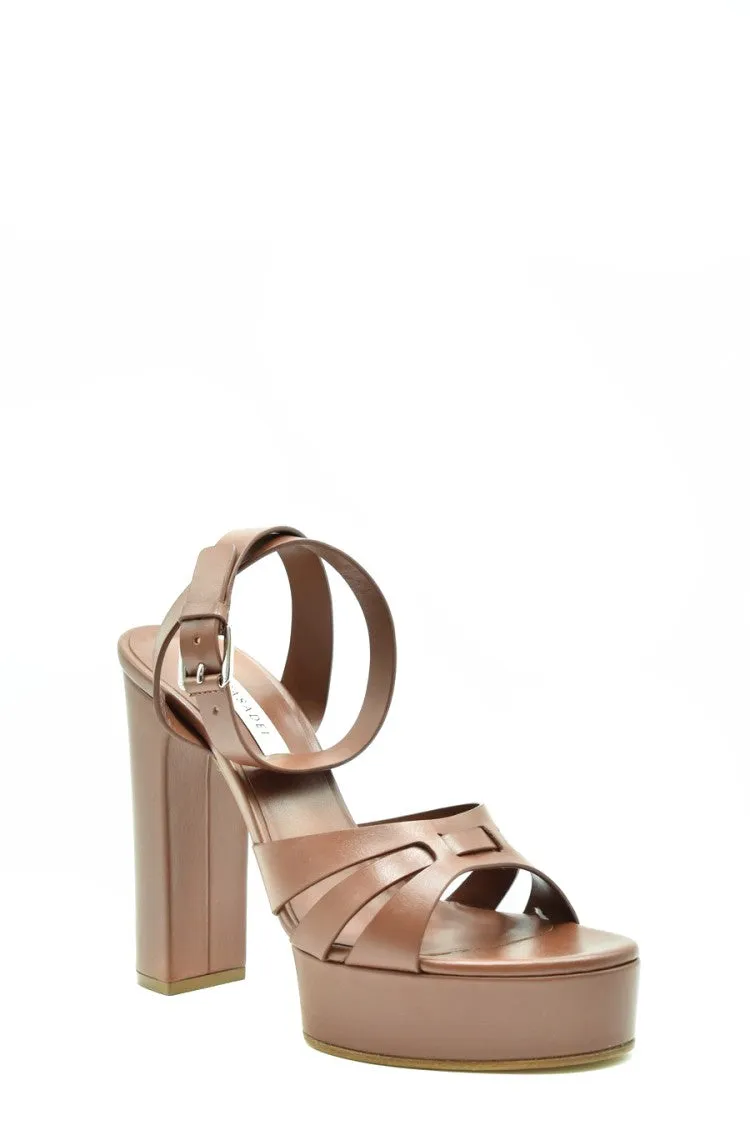 Brown Platform Pumps