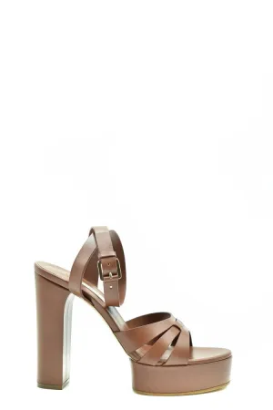 Brown Platform Pumps