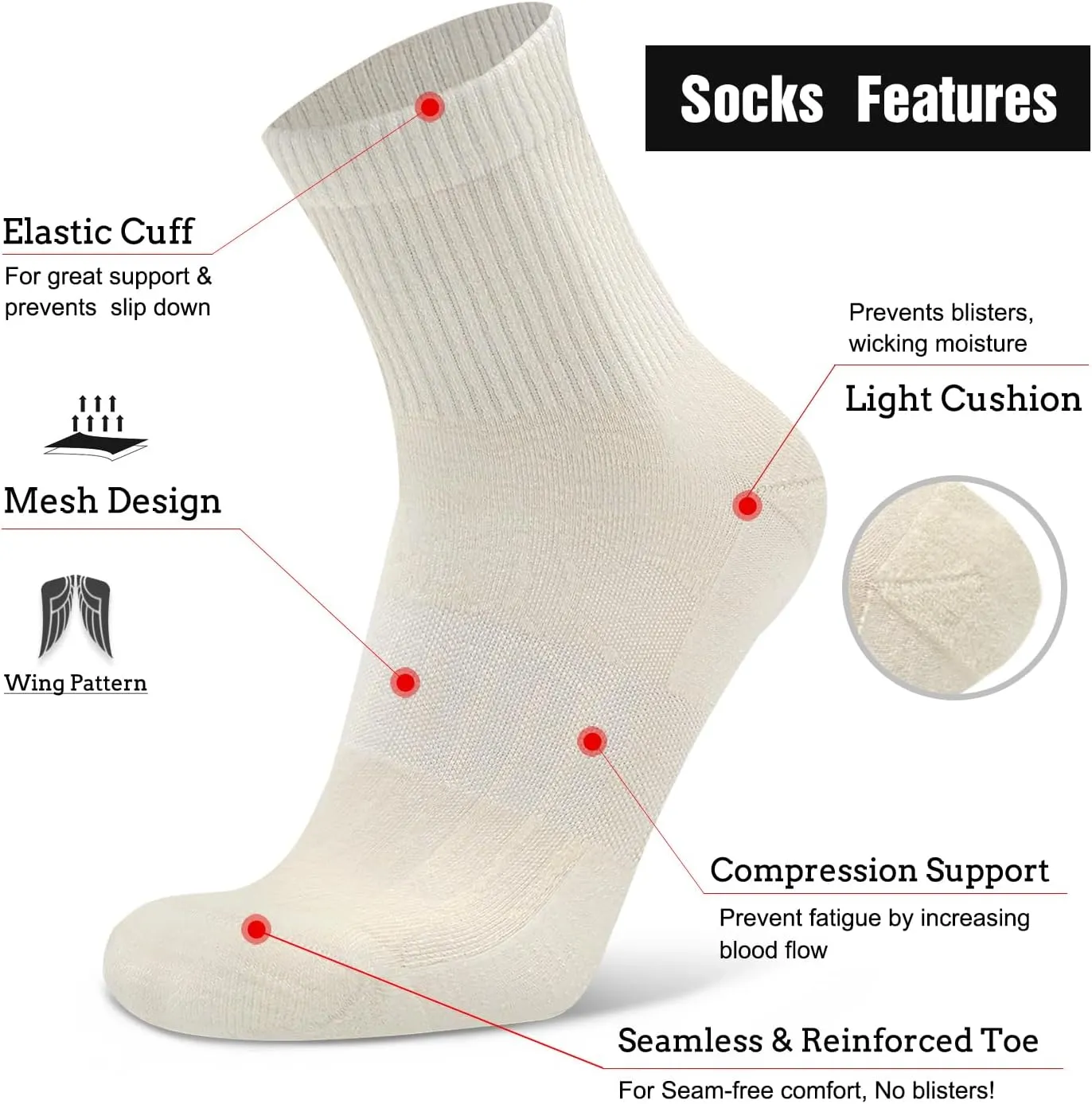 Busy Socks 3 Pack Quarter Thin Merino Wool Blend Running Socks Men's Women's lightweight Low Cut Ankle Walking Wool Sock