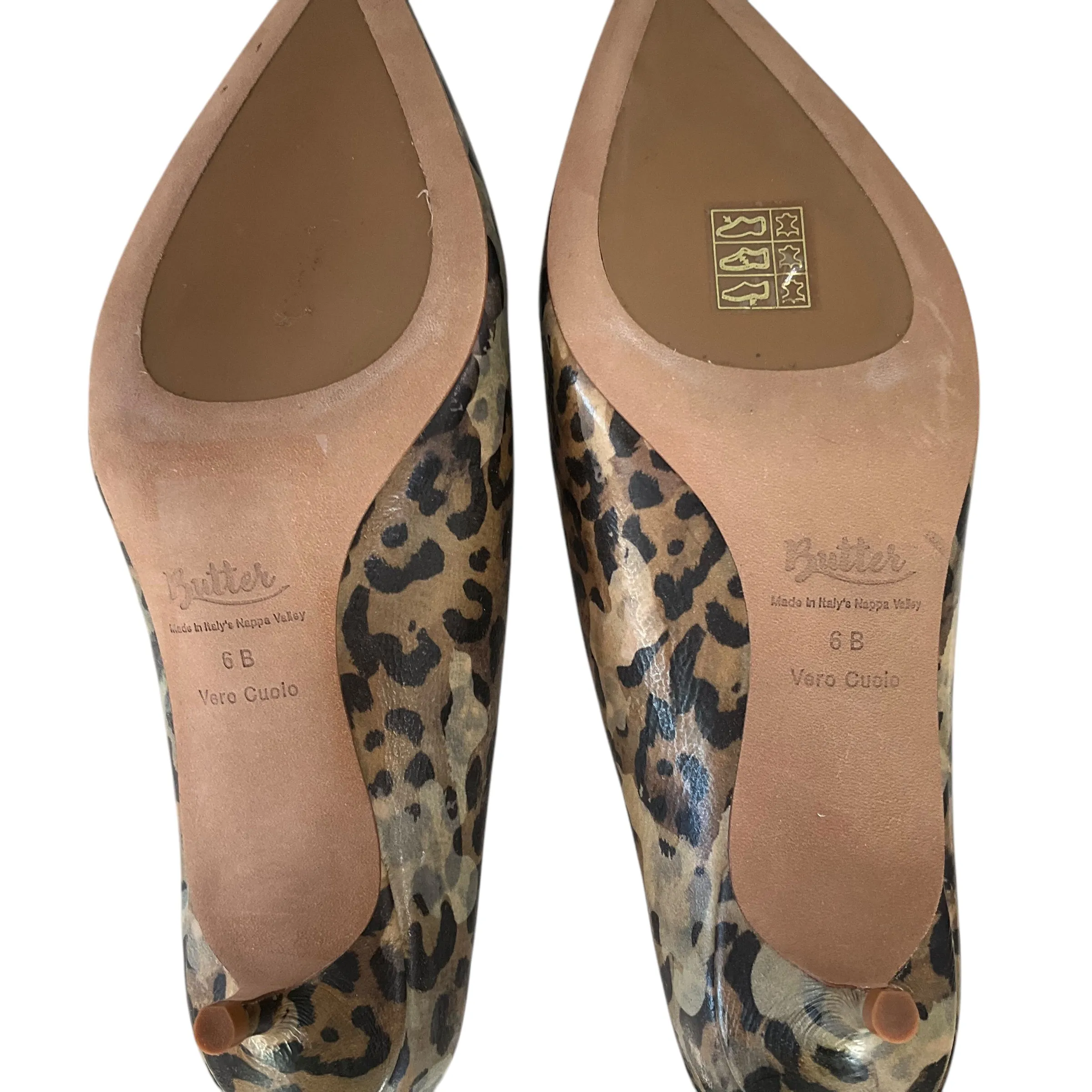 Butter Slip On Kittem Heel Shoe.