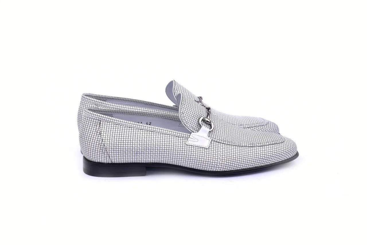 C02021- 6091 Designed Leather-White