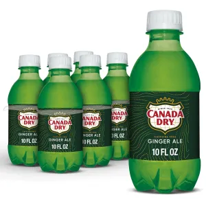 Canada Dry Ginger Ale Soda, 10 Fl Oz Cans, 6 Pack