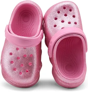 Casual Bright-Colored Clogs for Kid's, Toddlers, Girls, Breathable Lightweight Children's Garden Shoes for Beach Pool, Anti Slip Sandals Clogs, Water Shoes Summer Slides