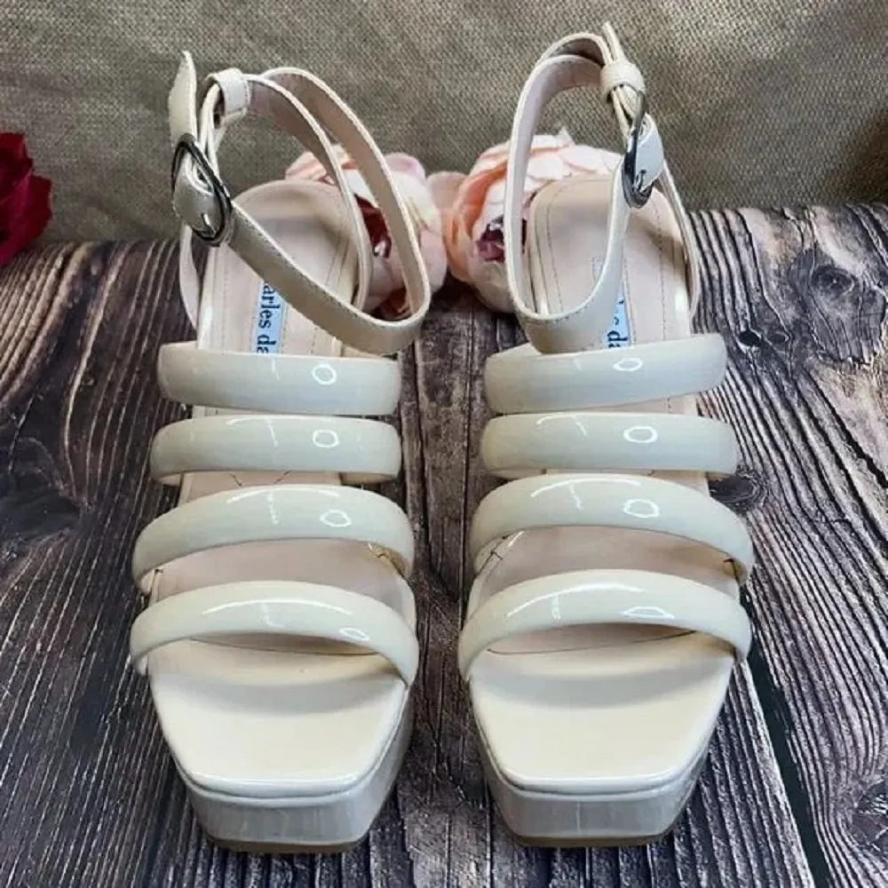 Charles David Collection Judy Wedges  Nude  6.5