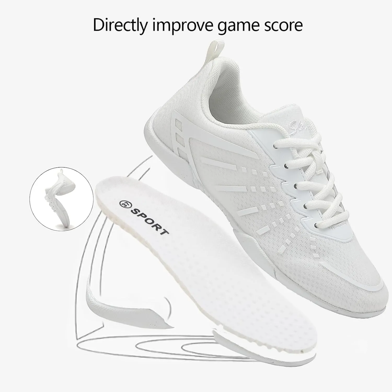 Cheer Shoes Girls Dance Athletic Women Gymnastic Training Competition Tennis Sports Flexible Tumbling Hip hop Kid Youth Adult