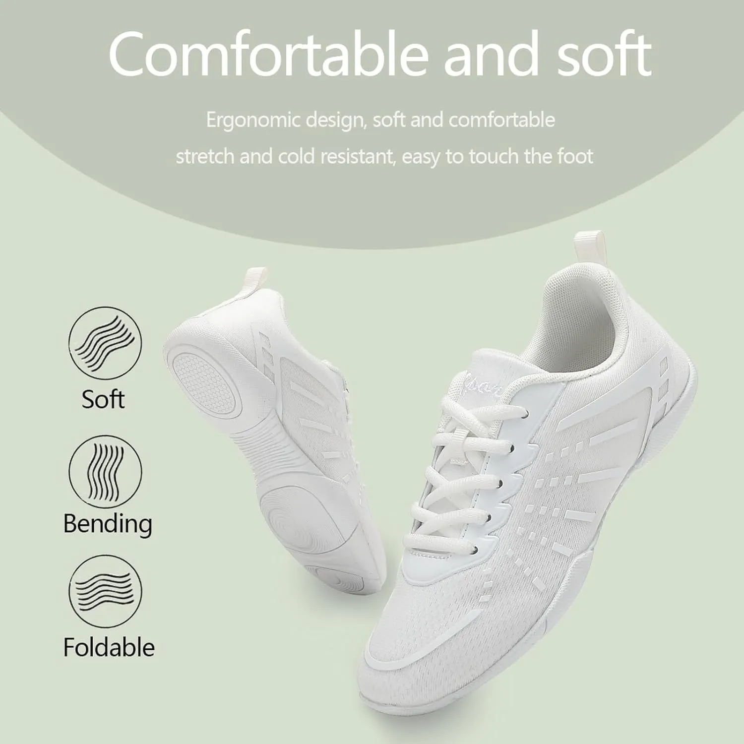 Cheer Shoes Girls Dance Athletic Women Gymnastic Training Competition Tennis Sports Flexible Tumbling Hip hop Kid Youth Adult