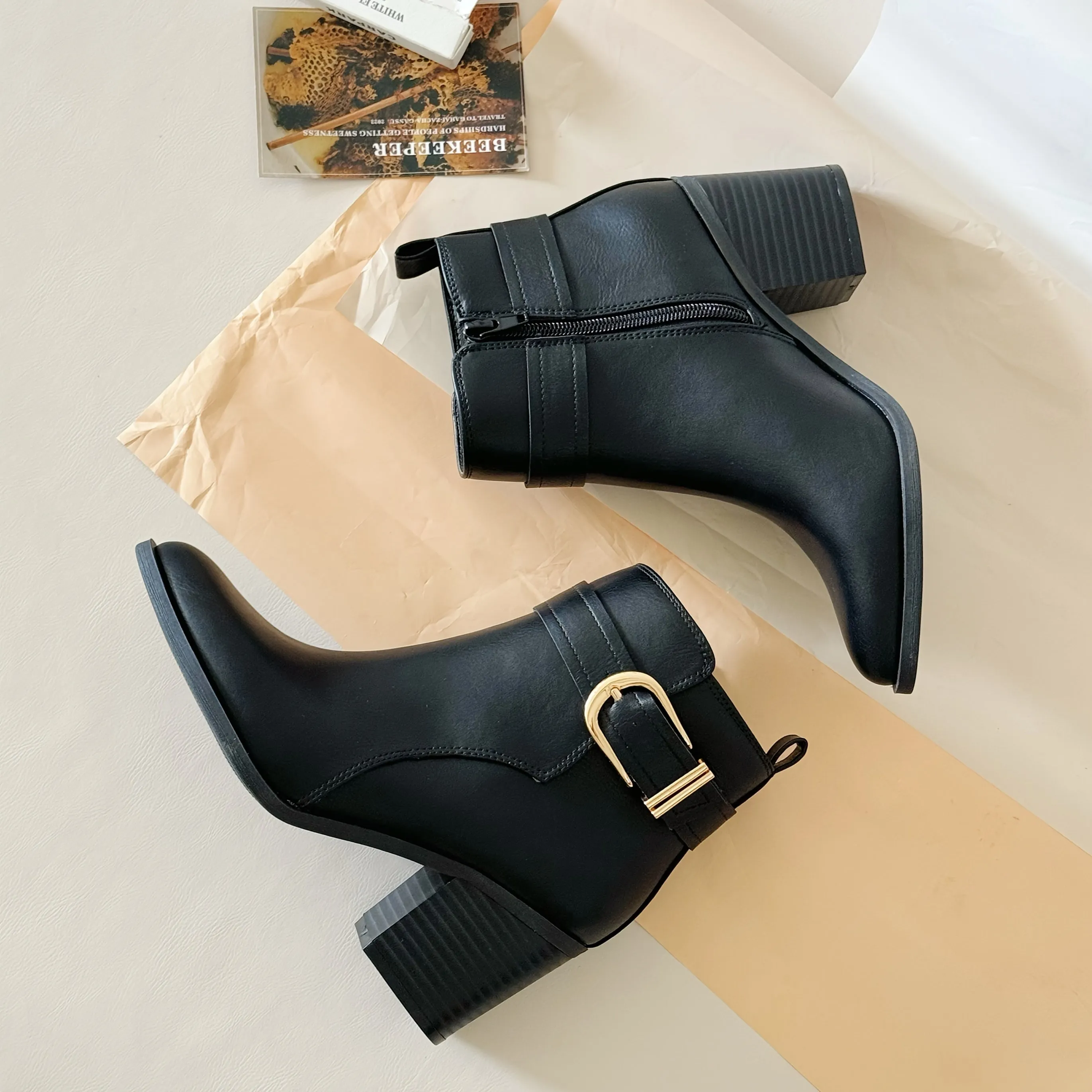 Chic High-Heel Ankle Booties