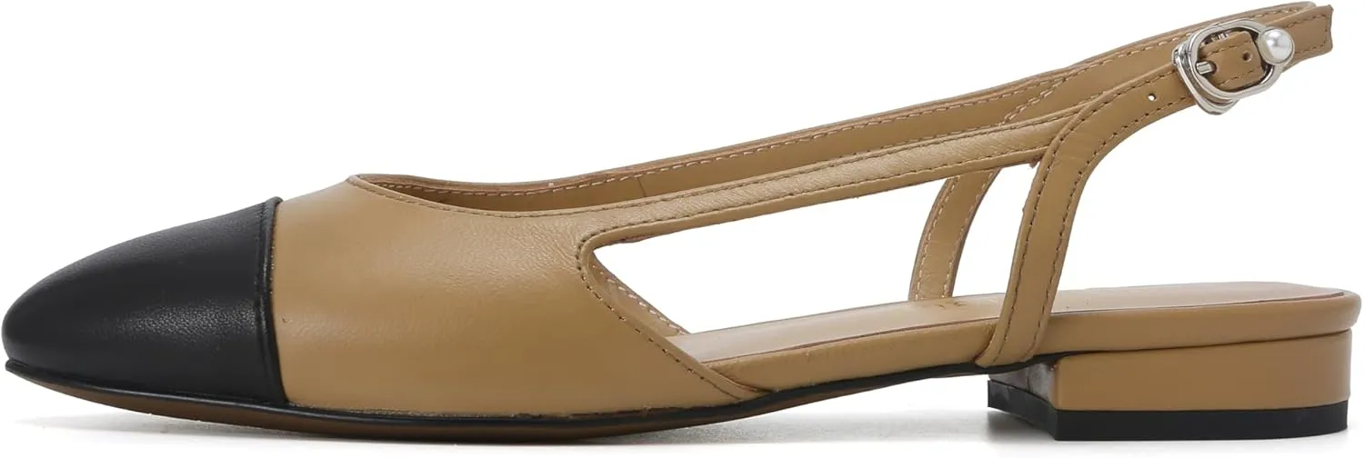 Chic Serenity Genuine Lambskin Strap Flats