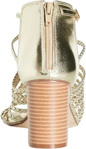 City Chic Women's Heel - WIDE FIT Braided Mida