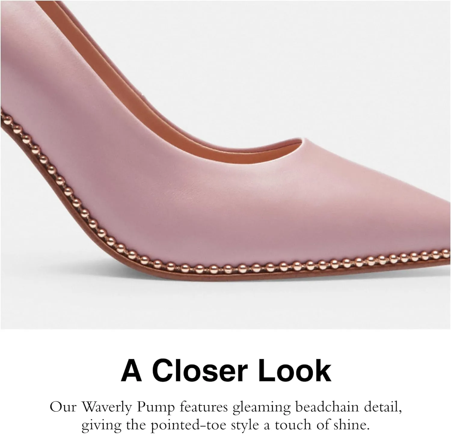 COACH Women's Pumps Waverly Pump, Color Light Rose, Size 5