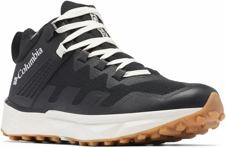 Columbia Mens Facet 75 Outdry Mid Waterproof Hiking Shoe, Black/Light Sand, 9