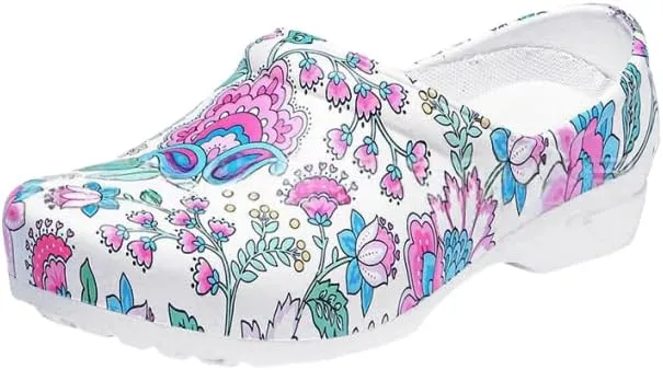 Comfortable Waterproof and Lightweight Printed Nurse Shoes, Garden Home Car Wash Casual Shoes, Chef Shoes for Women