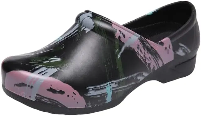 Comfortable Waterproof and Lightweight Printed Nurse Shoes, Garden Home Car Wash Casual Shoes, Chef Shoes for Women