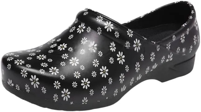 Comfortable Waterproof and Lightweight Printed Nurse Shoes, Garden Home Car Wash Casual Shoes, Chef Shoes for Women