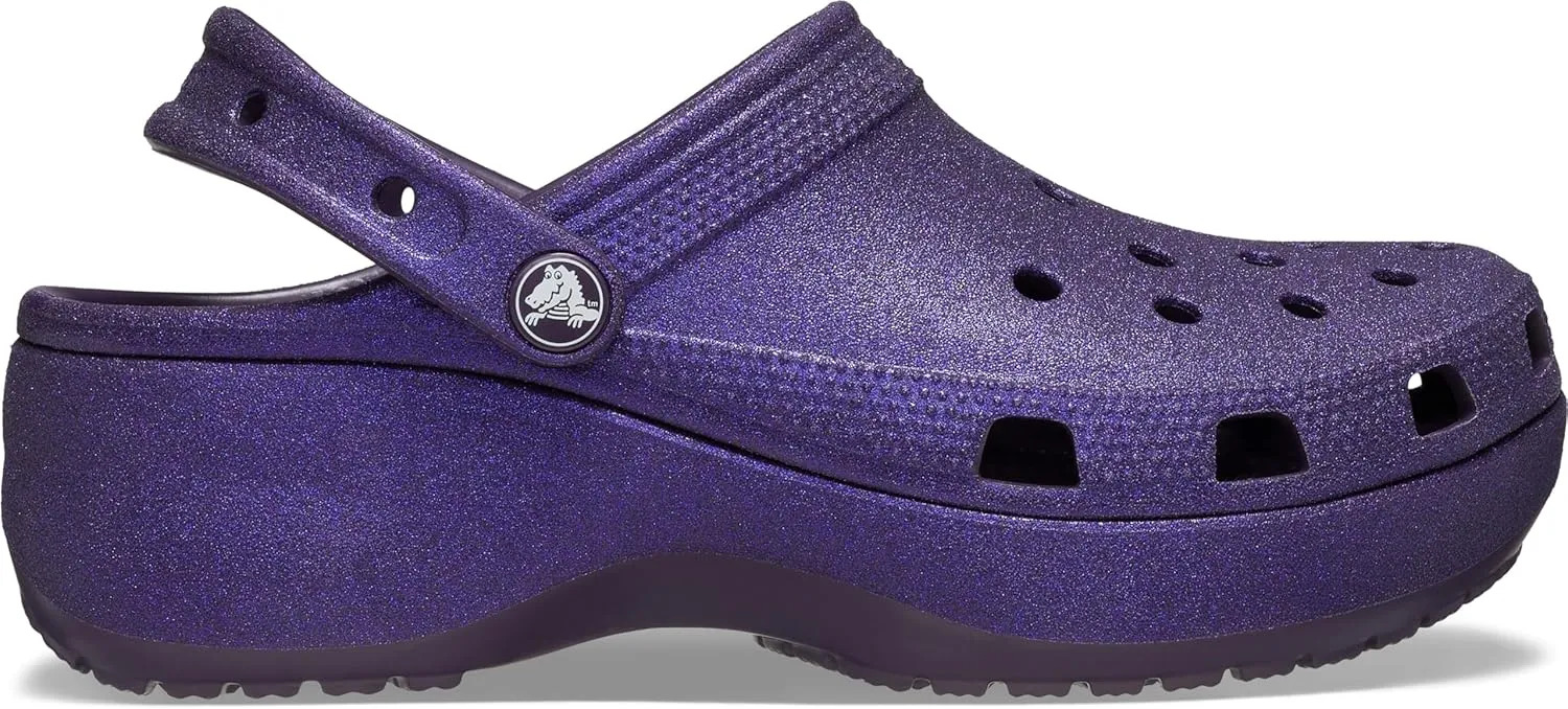 Crocs Women's Classic Platform Glitter Clog
