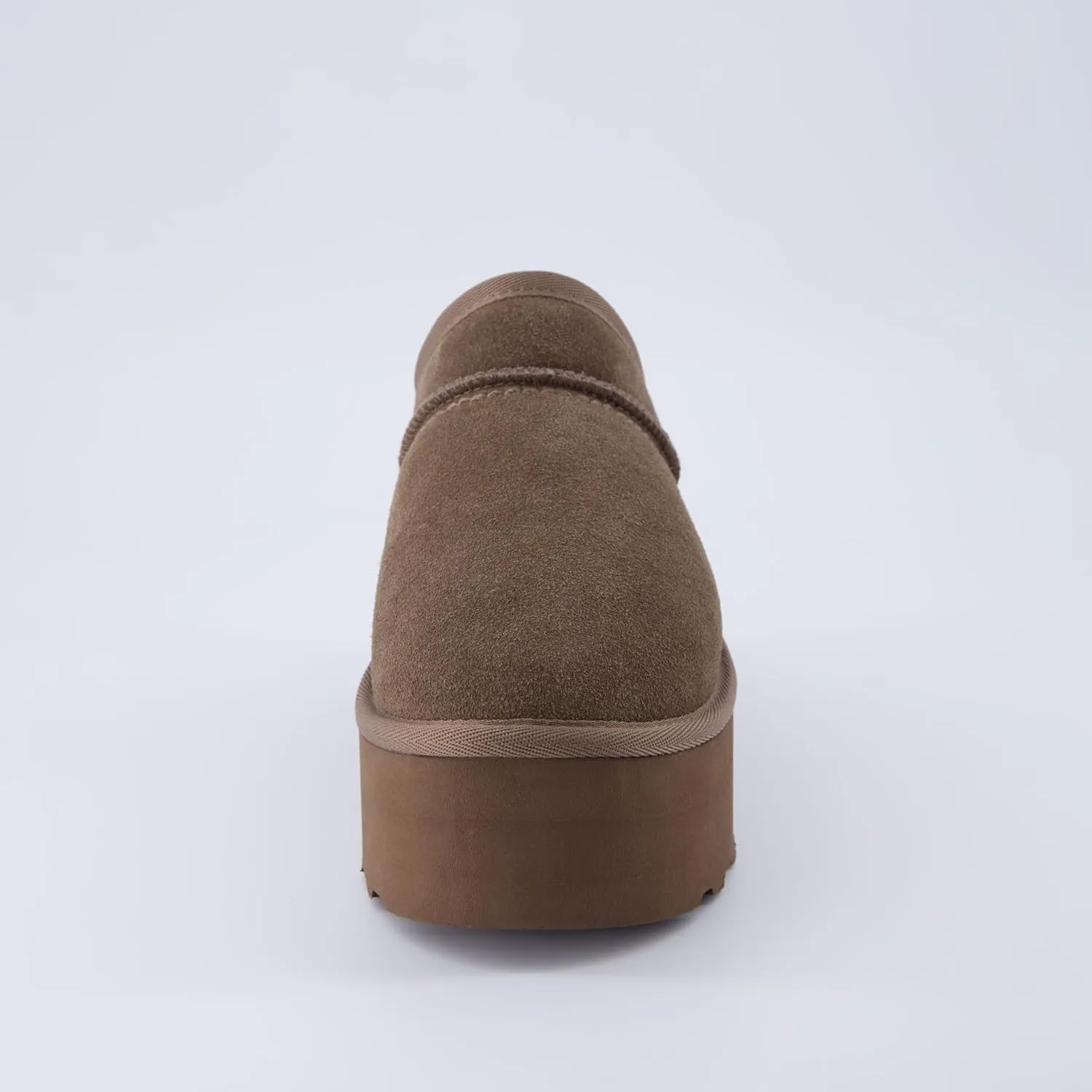 CUSHIONAIRE Women's Huggy Genuine Suede Cozy Mule Platform  Memory Foam, Wide Widths Available