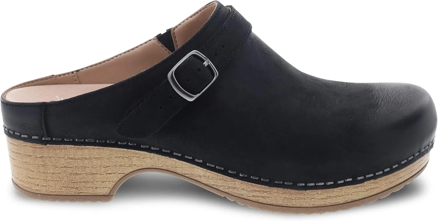 Dansko Berry Slip-On Mule Clogs for Women - Memory Foam and Arch Support for All -Day Comfort and Support - Lightweight EVA Outsole for Long-Lasting Wear