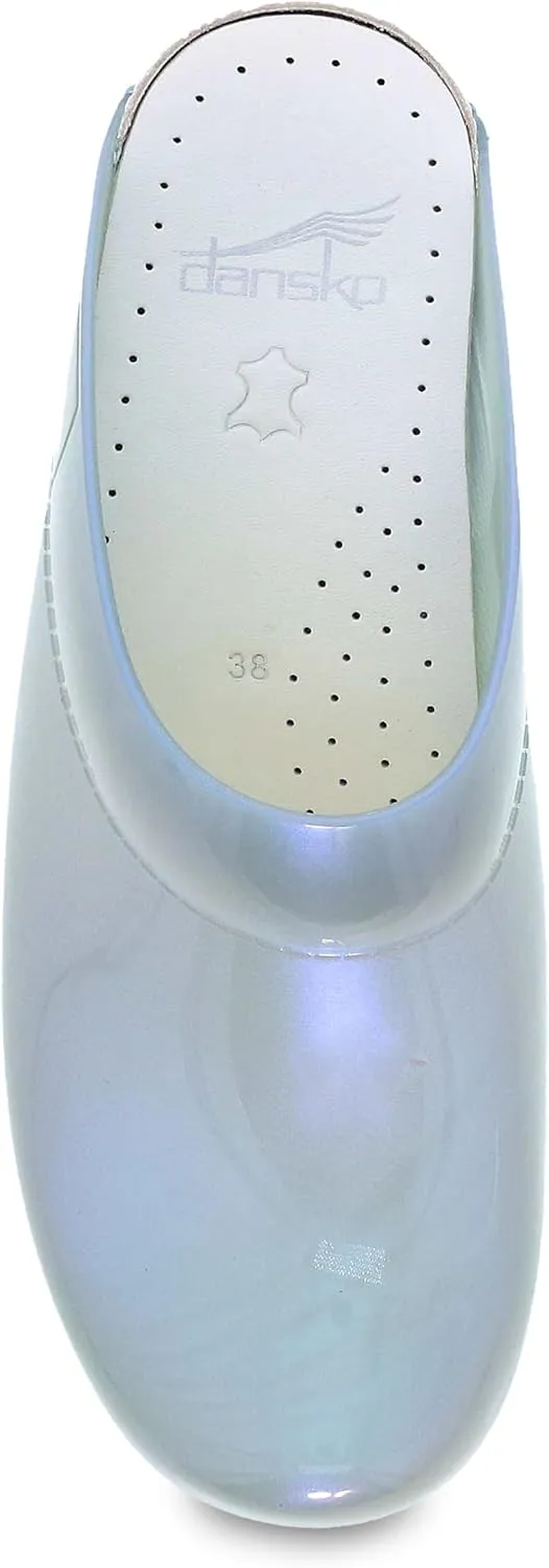 Dansko Sonja Translucent Slip-on Mule Clog for Women - Anti-Fatigue Rocker Bottom Promotes Forward Foot Motion - Jelly-Soft, Candy-Colored Shell