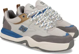 DC Men's Ascend Skate Shoe, Grey/TAN/Blue, 14