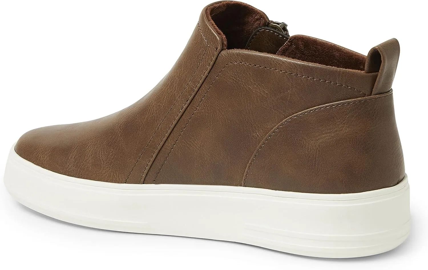Dearfoams Women's Original Comfort Val Side Zip Wedge Sneaker