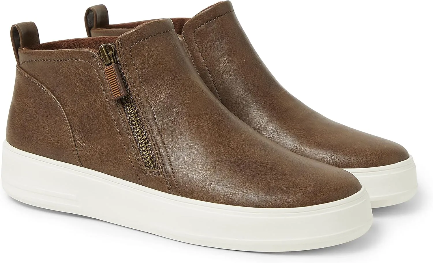 Dearfoams Women's Original Comfort Val Side Zip Wedge Sneaker